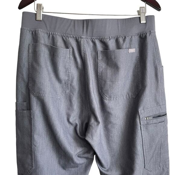 Figs‎ Women Scrub Cargo Pants L Gray Technical Collection Medical Nurse Workwear - Picture 5 of 12